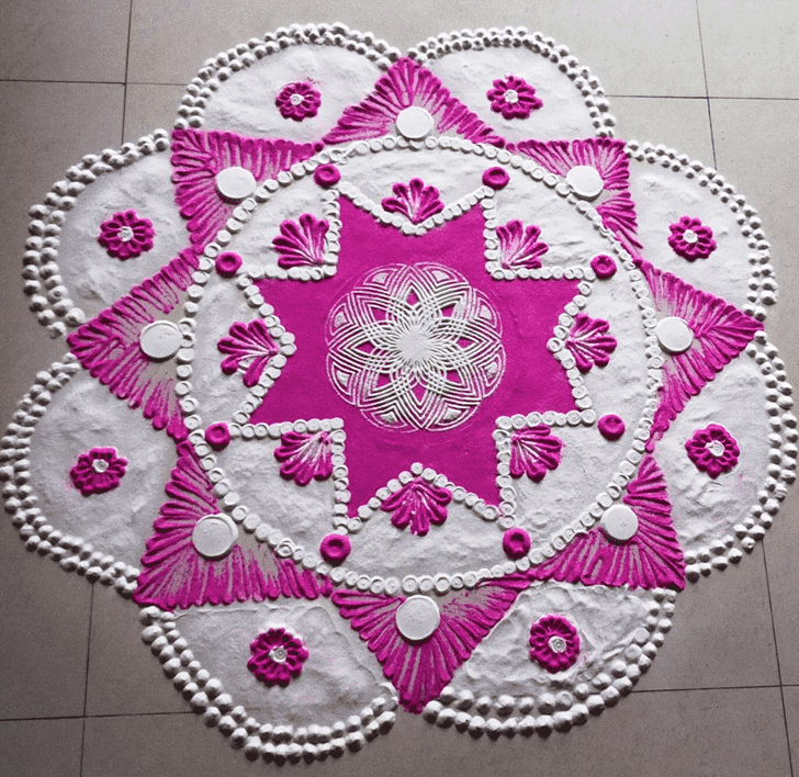 Inviting Vaishakha Amavasya Rangoli