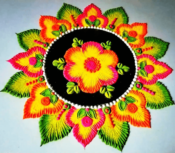 Marvelous Vaishakha Amavasya Rangoli