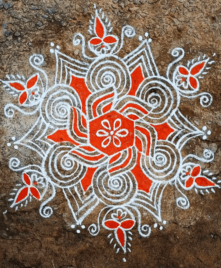 Captivating Vaishakha Purnima Vrat Rangoli