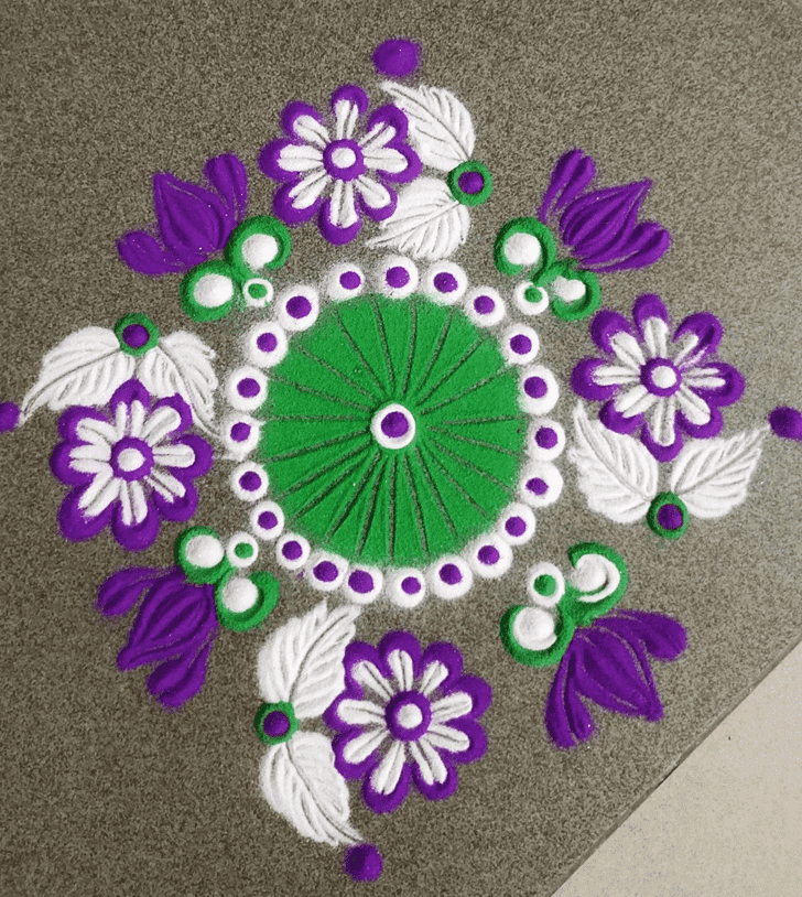 Exquisite Vaishakha Purnima Vrat Rangoli