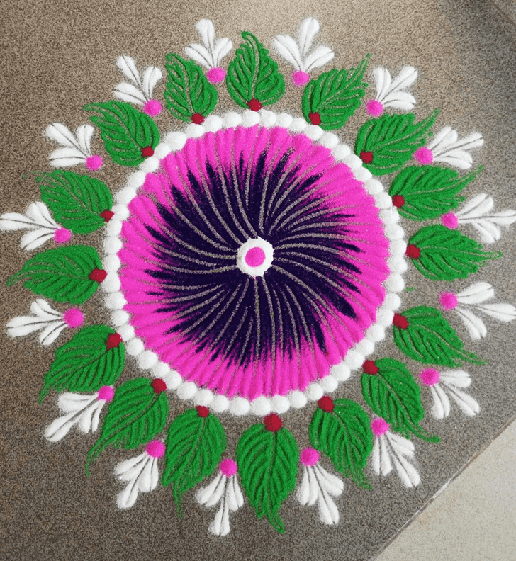 Good Looking Vaishakha Purnima Vrat Rangoli