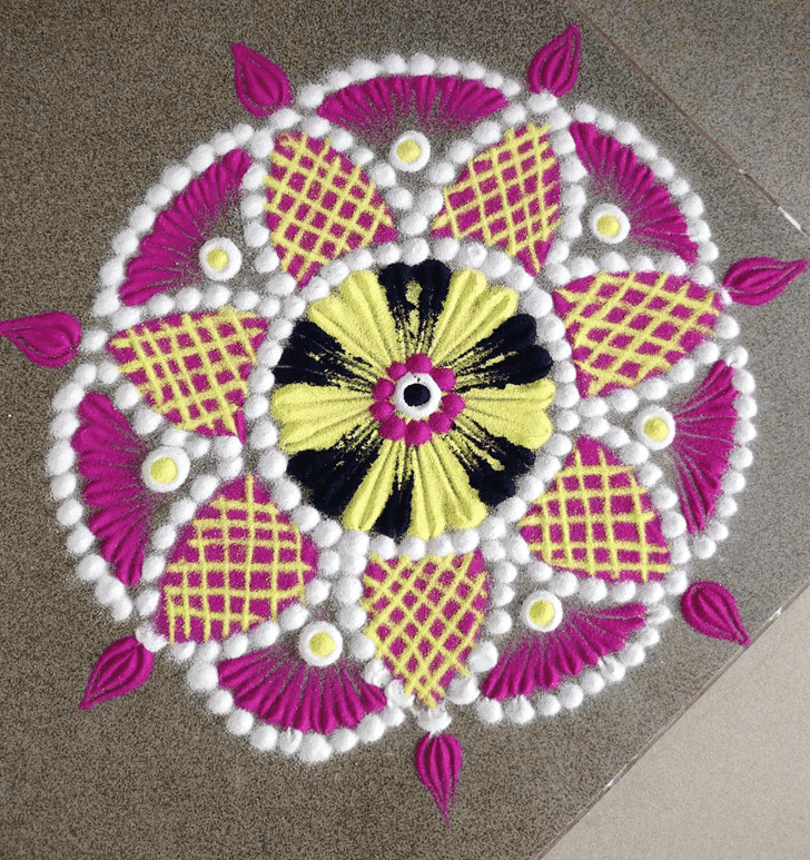 Gorgeous Vaishakha Purnima Vrat Rangoli