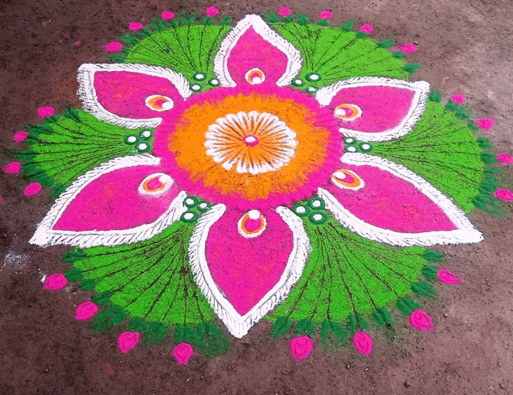 Grand Vaishakha Purnima Vrat Rangoli