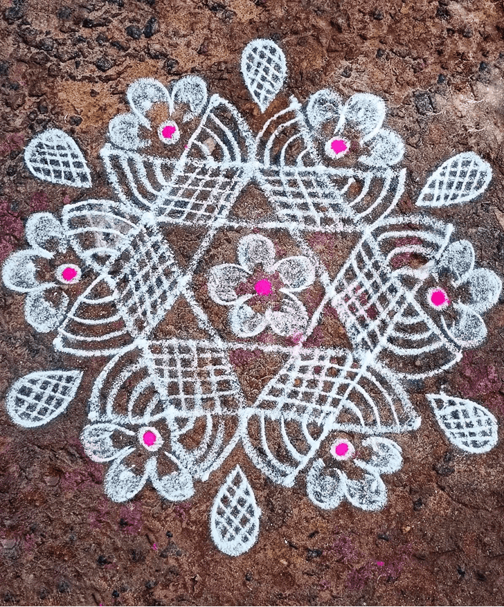 Resplendent Vaishakha Purnima Vrat Rangoli