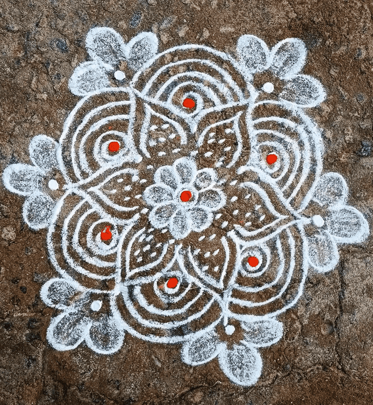 Splendid Vaishakha Purnima Vrat Rangoli