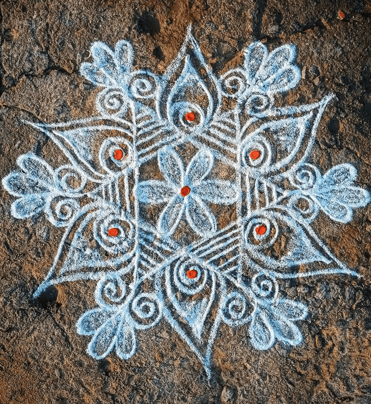 Stunning Vaishakha Purnima Vrat Rangoli