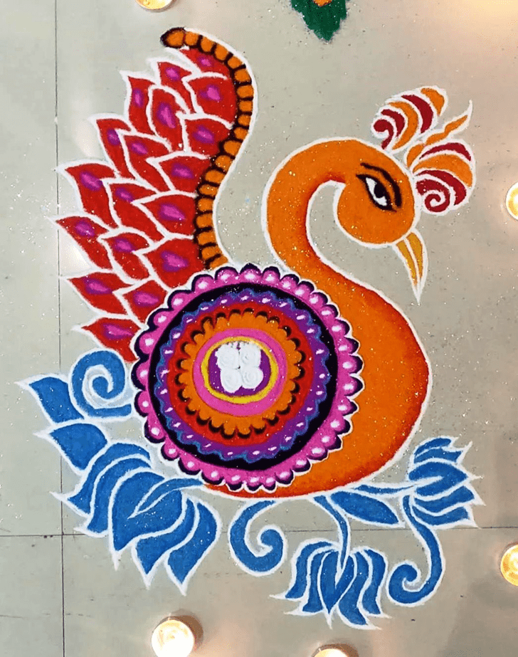 Awesome Valentines Day Rangoli