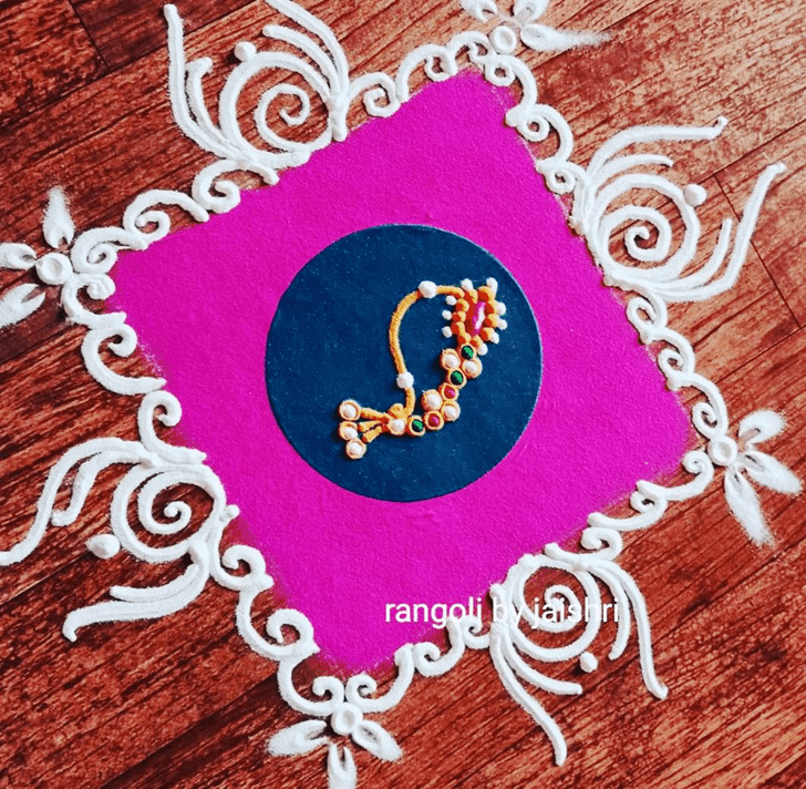 Inviting Valentines Day Rangoli