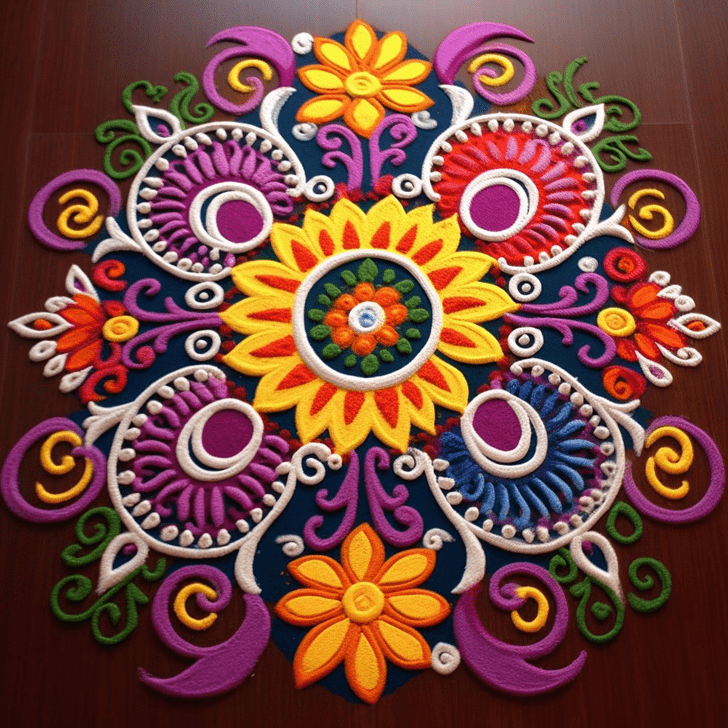 Hard Vamana Jayanti Rangoli