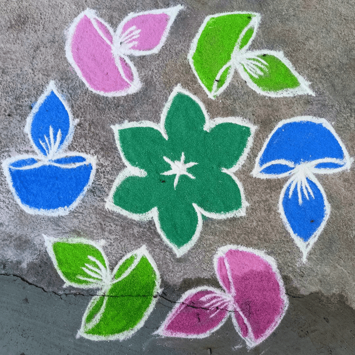 Delicate Vamana Jayanti Rangoli