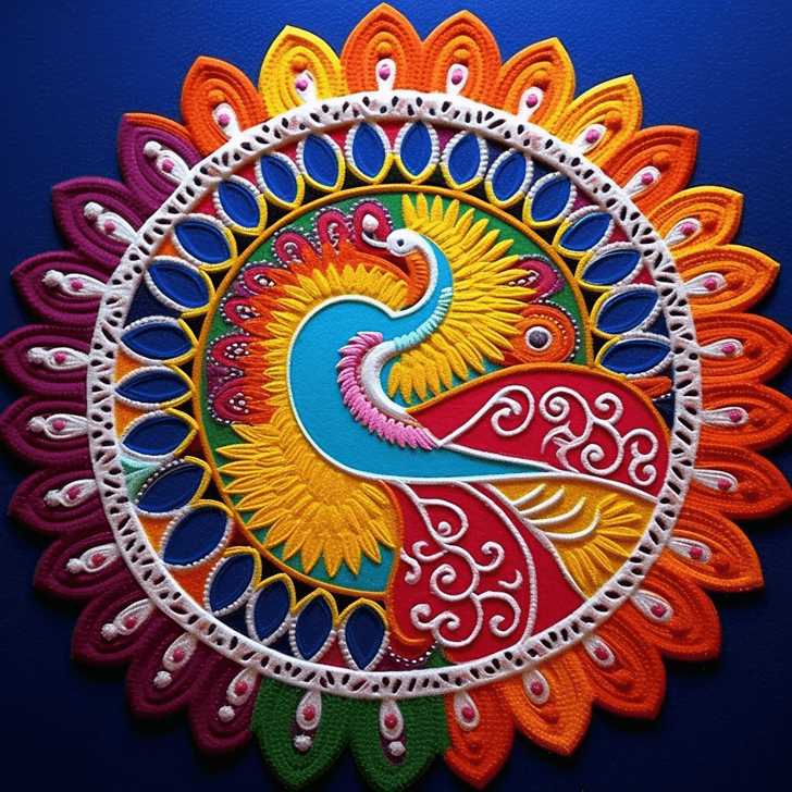 Gorgeous Vamana Jayanti Rangoli