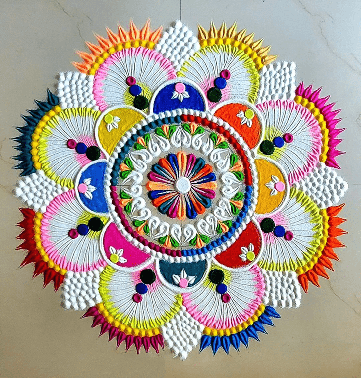 Grand Vamana Jayanti Rangoli