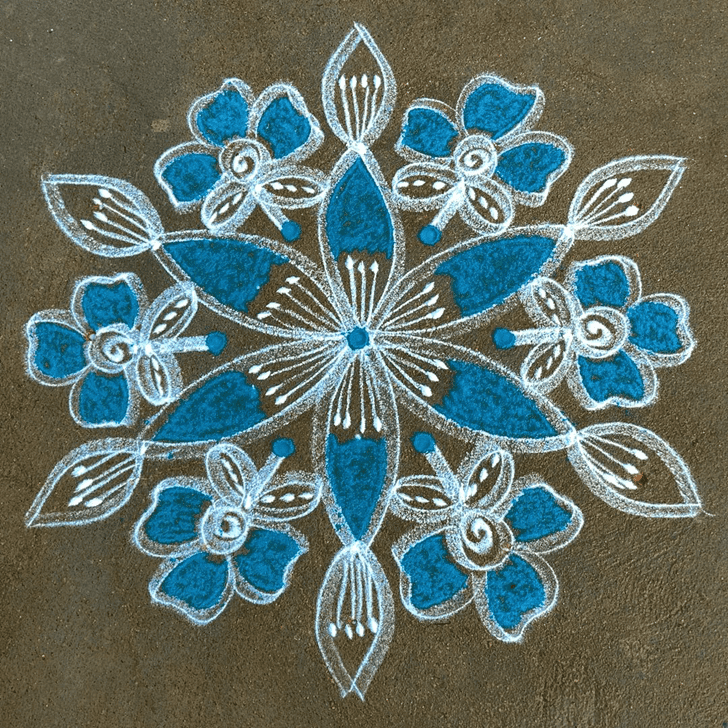 Nice Vamana Jayanti Rangoli