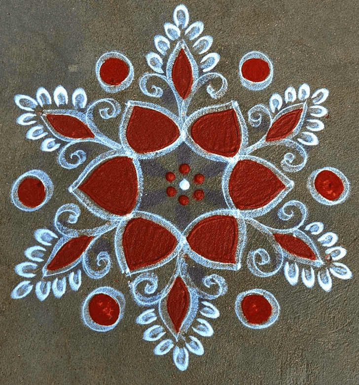 Pleasing Vamana Jayanti Rangoli