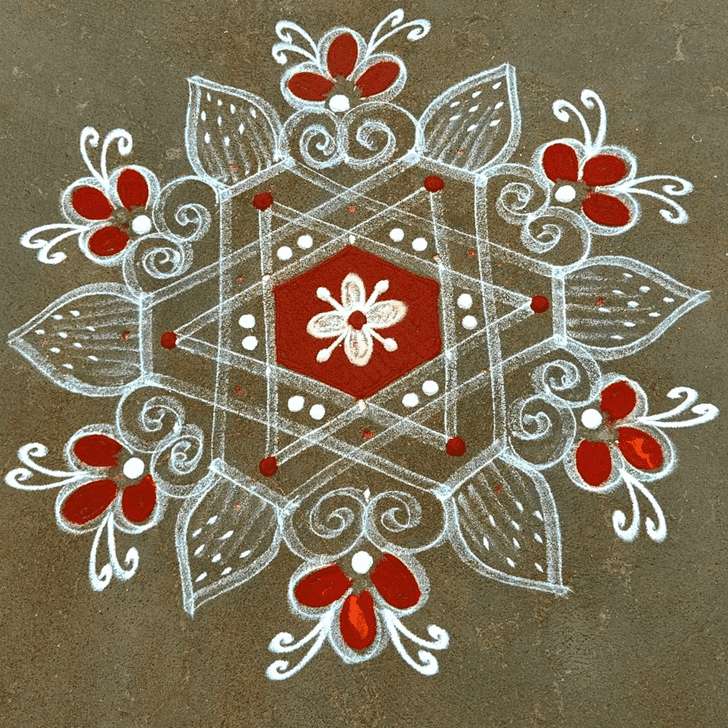 Splendid Vamana Jayanti Rangoli