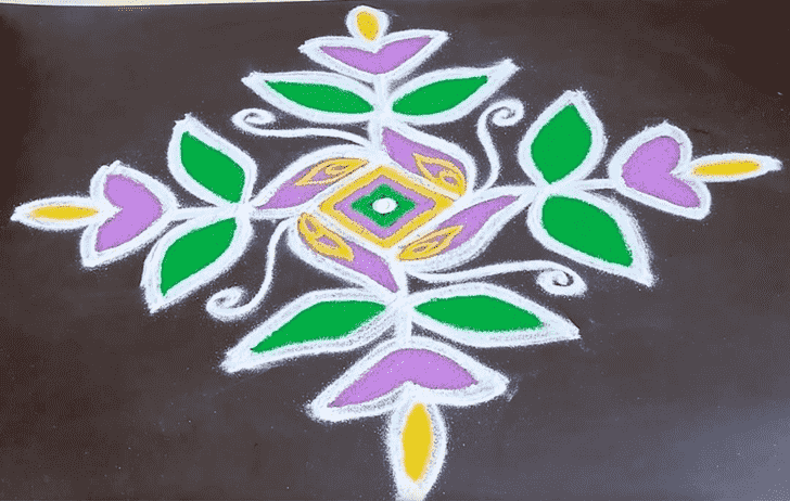 Excellent Varalakshmi Pooja Rangoli