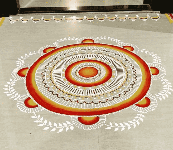 Fair Varalakshmi Pooja Rangoli