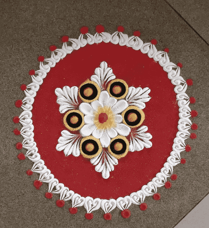 Fine Varalakshmi Pooja Rangoli