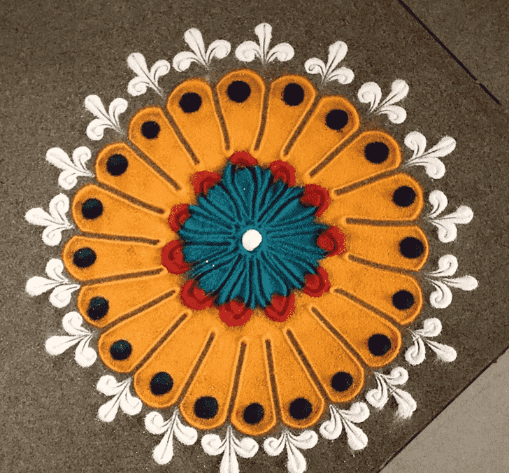 Gorgeous Varalakshmi Pooja Rangoli