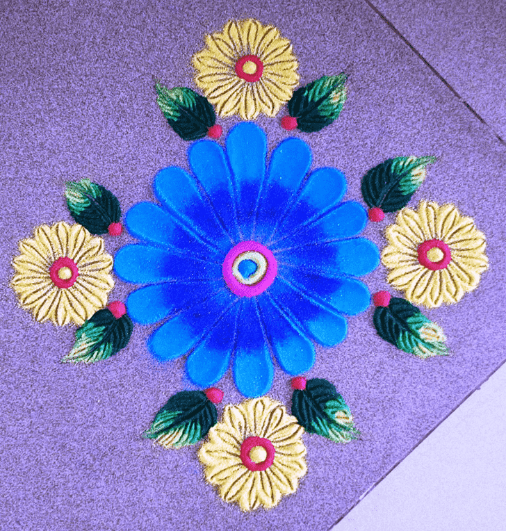 Graceful Varalakshmi Pooja Rangoli