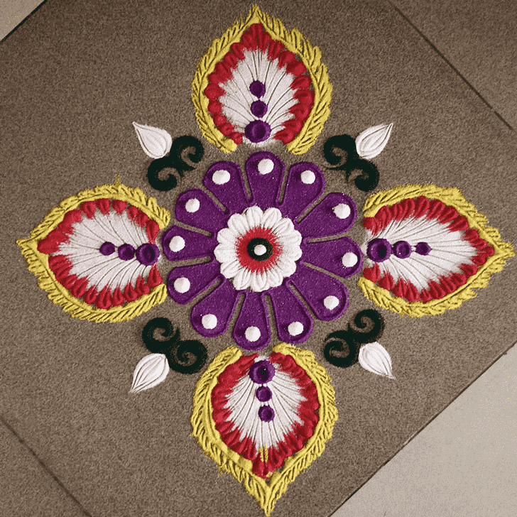 Grand Varalakshmi Pooja Rangoli