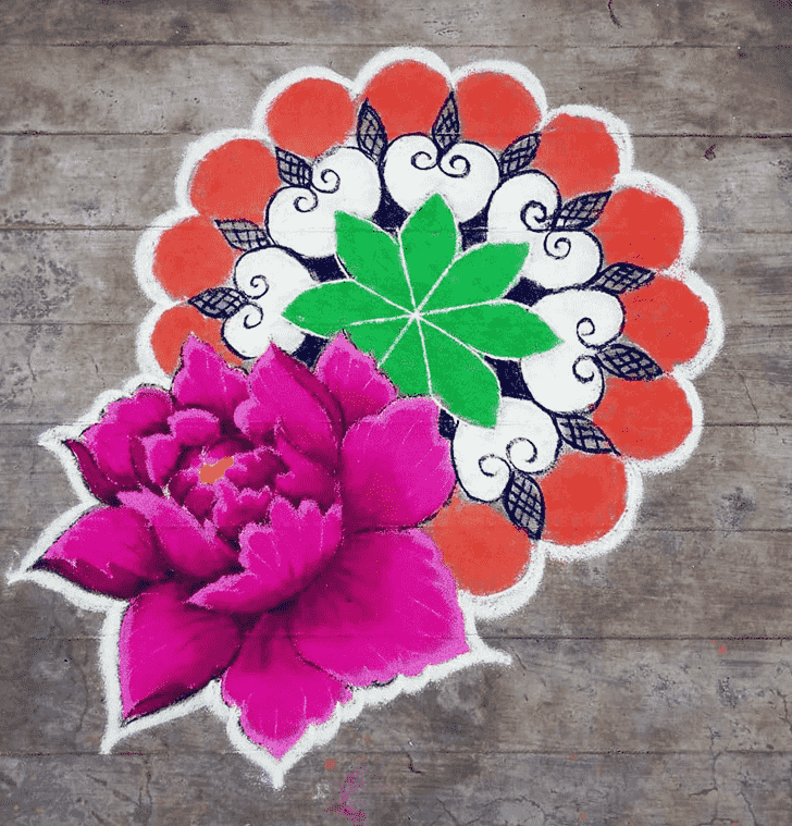 Ideal Varalakshmi Pooja Rangoli