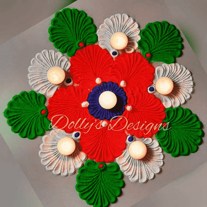 Mesmeric Varalakshmi Pooja Rangoli