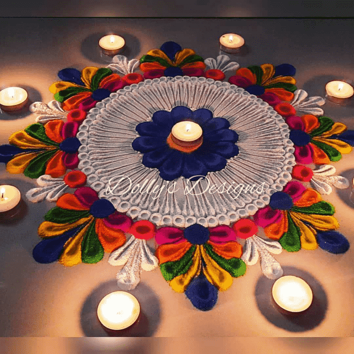 Nice Varalakshmi Pooja Rangoli