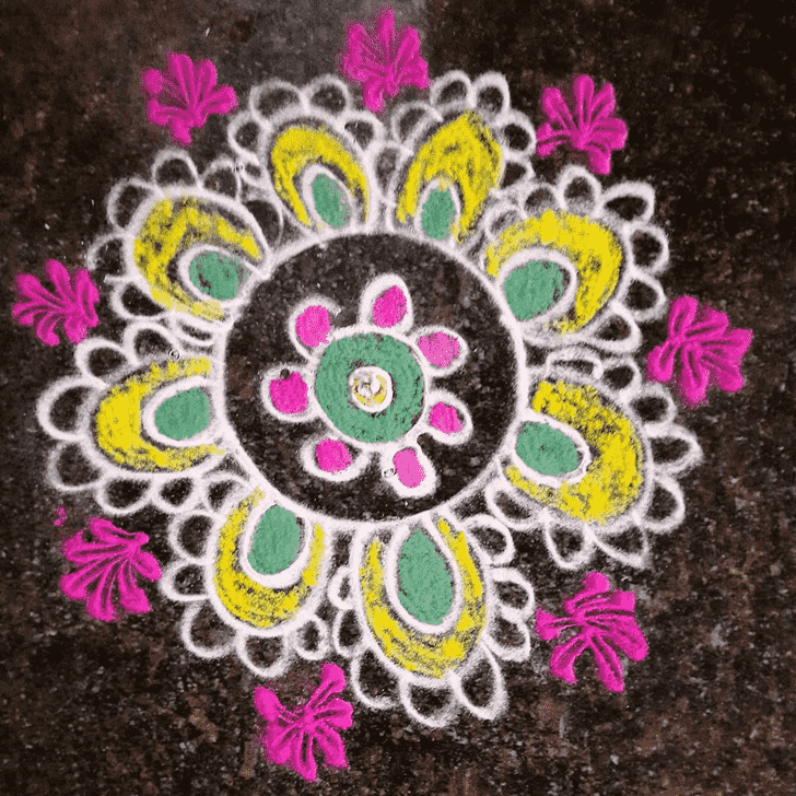 Refined Varalakshmi Pooja Rangoli