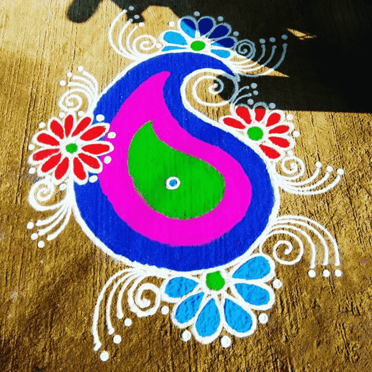 Inviting Varuthini Ekadashi Rangoli