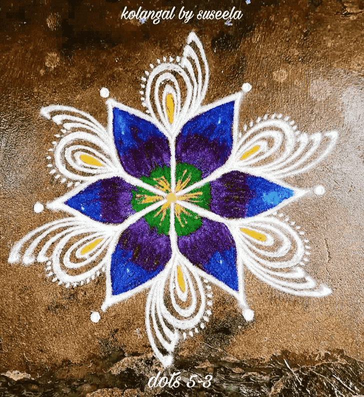 Shapely Varuthini Ekadashi Rangoli