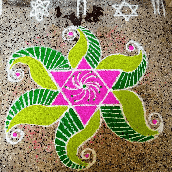 Wonderful Varuthini Ekadashi Rangoli Design