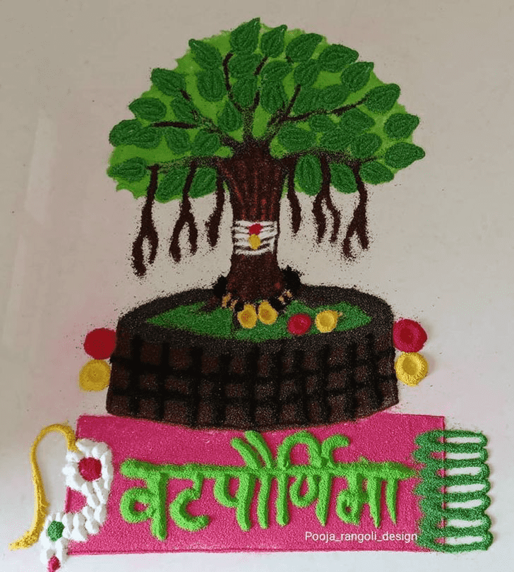 Hard Vat Purnima Rangoli