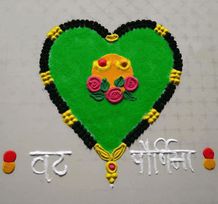 Delightful Vat Purnima Rangoli