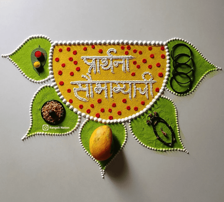 Fetching Vat Purnima Rangoli