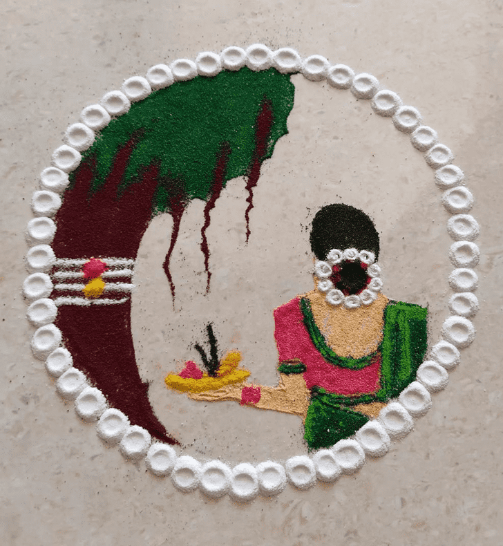 Ideal Vat Purnima Rangoli