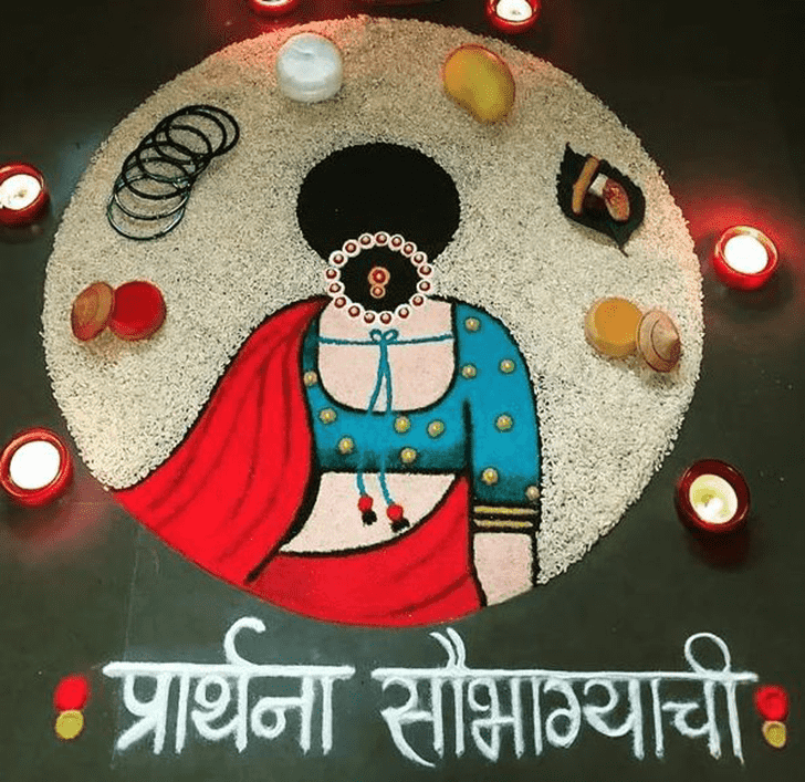 Resplendent Vat Purnima Rangoli