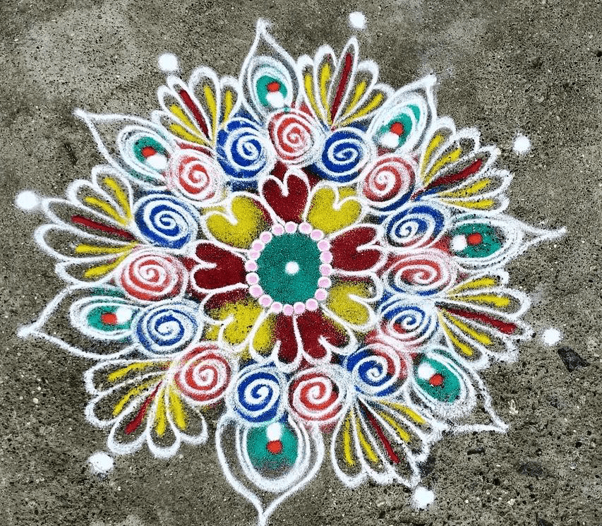 Dazzling Vat Savitri Purnima Rangoli