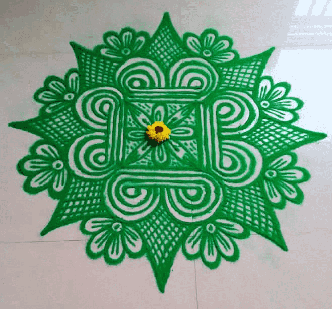 Ideal Vat Savitri Purnima Rangoli