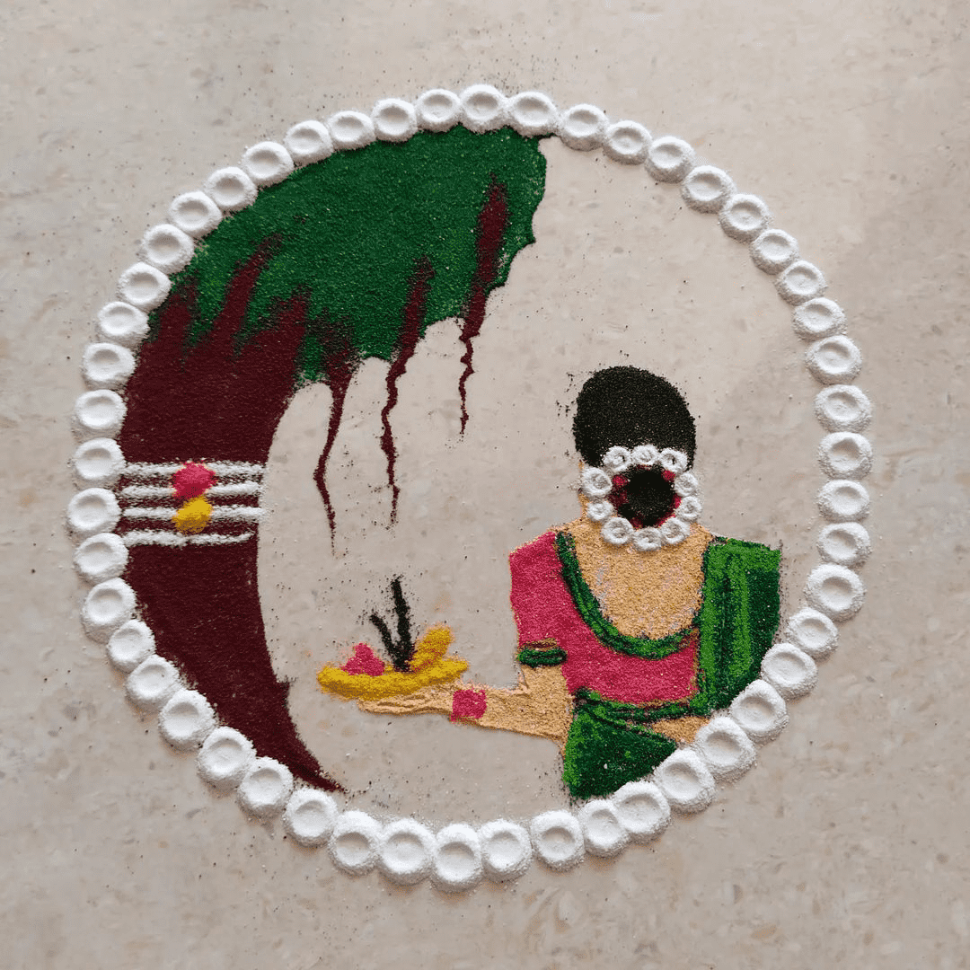 Magnetic Vat Savitri Purnima Rangoli