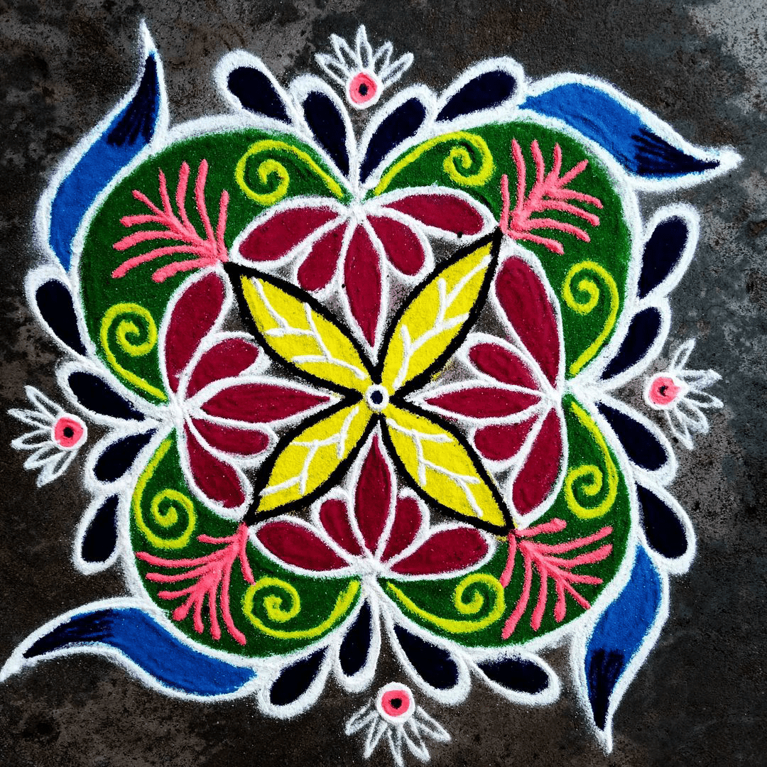 Pretty Vat Savitri Purnima Rangoli