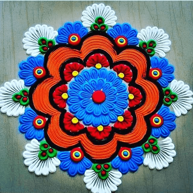 Splendid Vat Savitri Purnima Rangoli