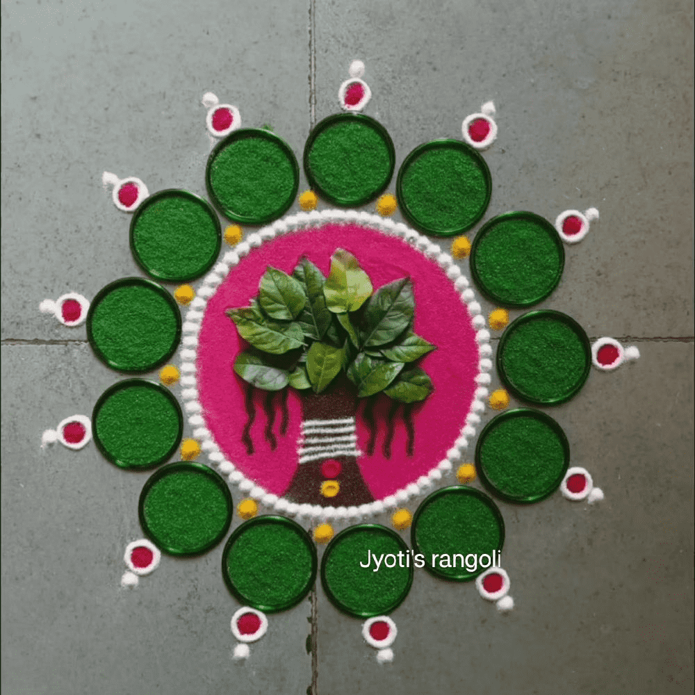 Wonderful Vat Savitri Purnima Rangoli Design