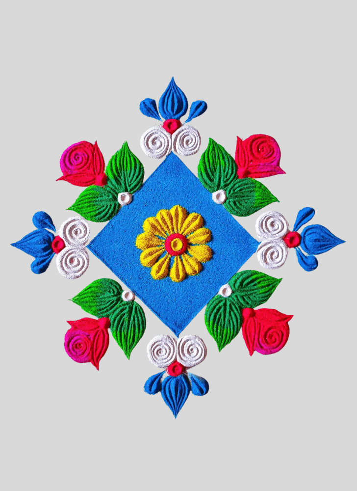 Dazzling Vibrant Rangoli