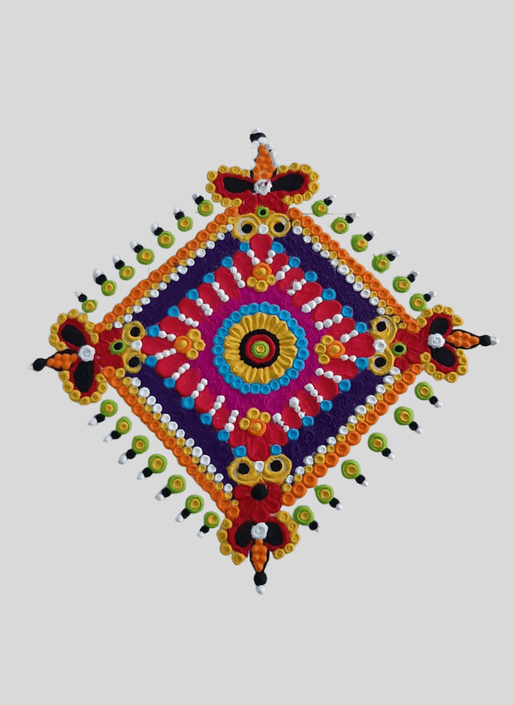 Delightful Vibrant Rangoli