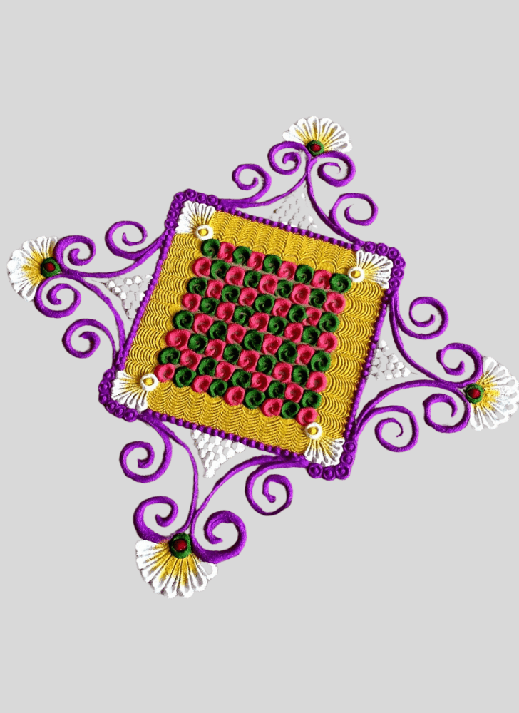 Graceful Vibrant Rangoli