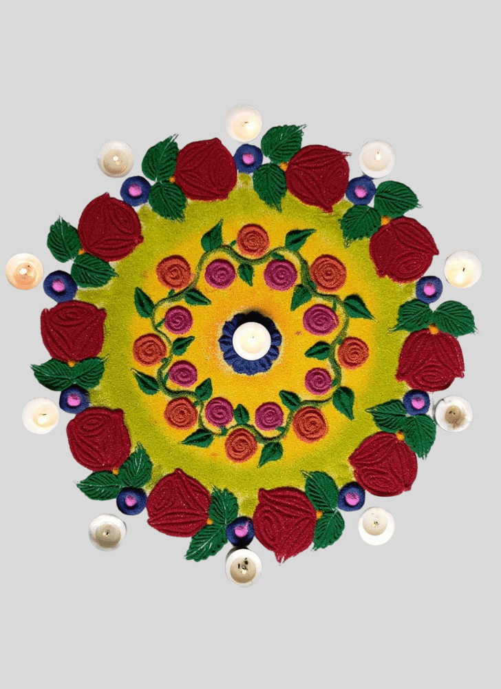 Grand Vibrant Rangoli