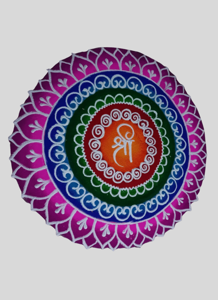 Magnetic Vibrant Rangoli