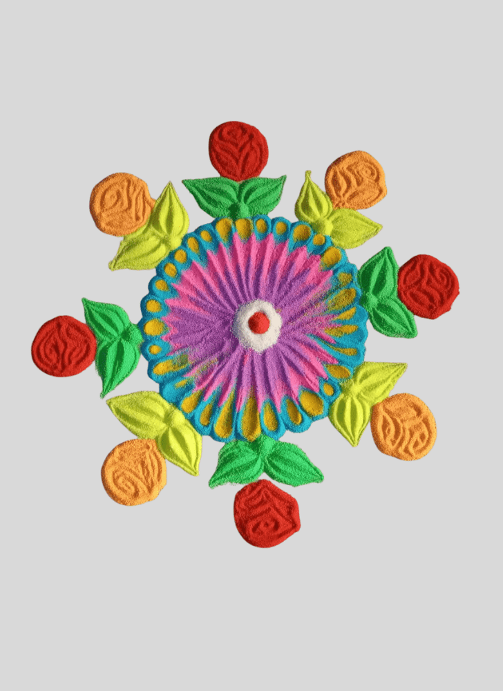 Magnificent Vibrant Rangoli