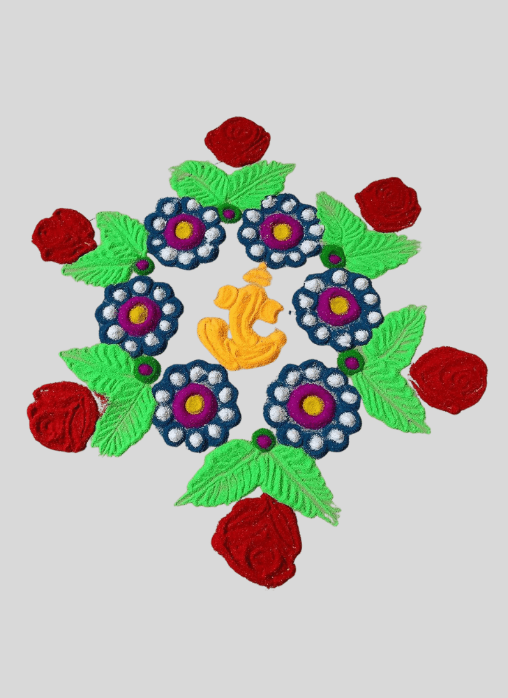 Mesmeric Vibrant Rangoli